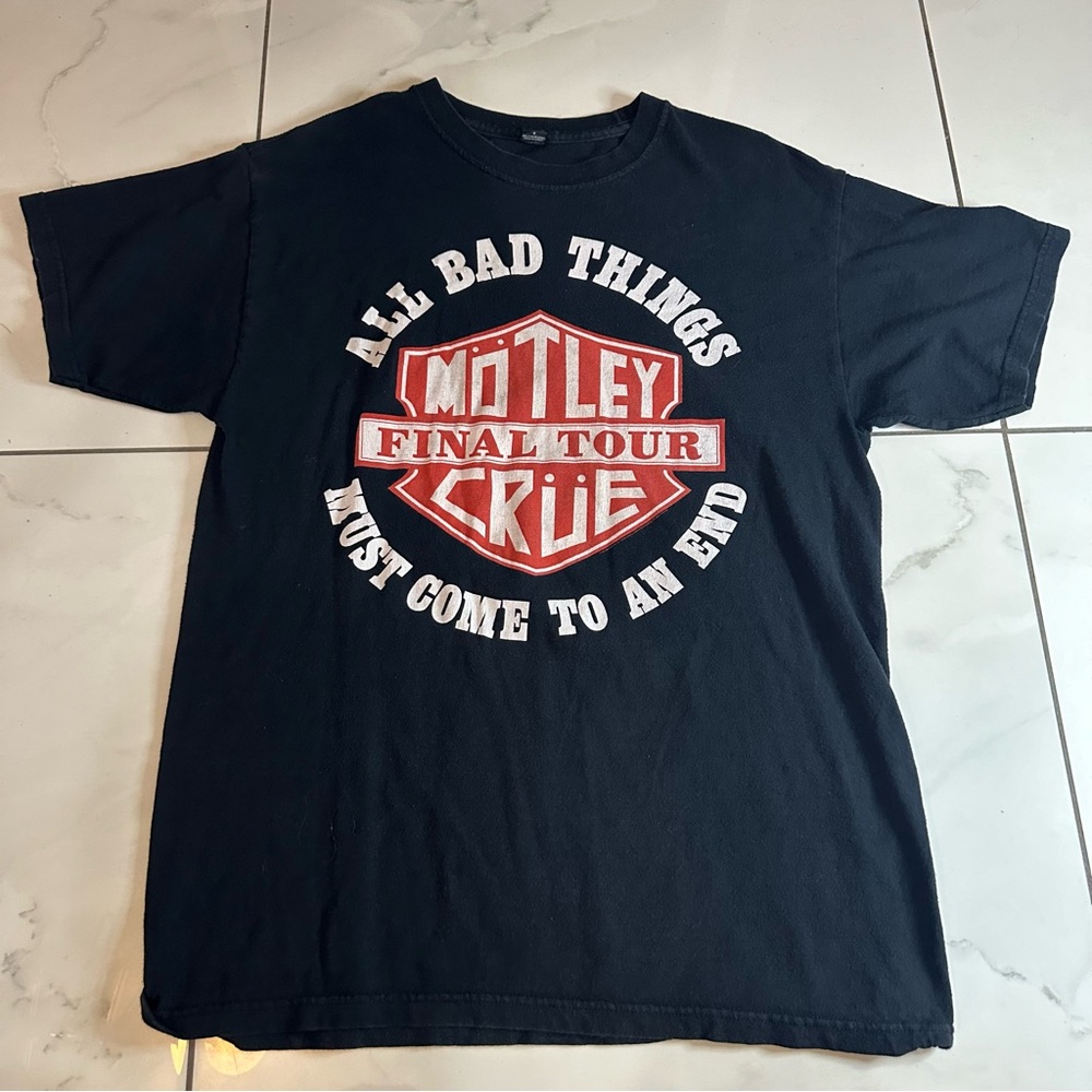 Motley Crue all bad things must come to an end 2014 tour shirt size medium